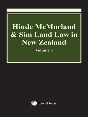cover image of Hinde McMorland & Sim Land Law in New Zealand